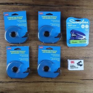 OFFICE BUNDLE TAPE DISPENSERS STAPLER AND STAPLE REMOVER NEW